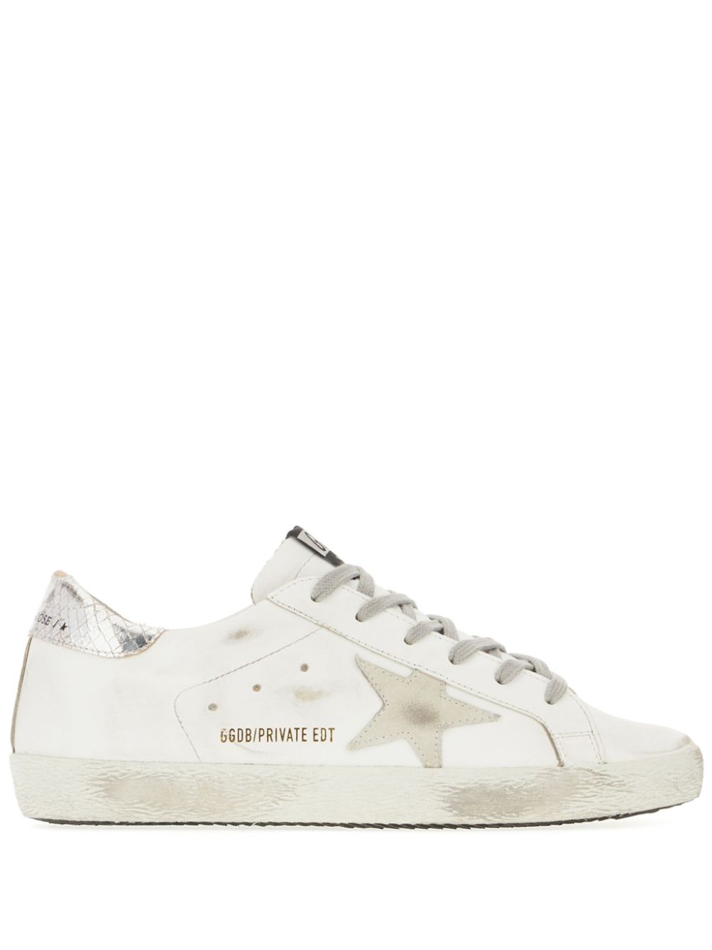 SNEAKER SUPERSTAR BLANCO PLATEADO DORADO