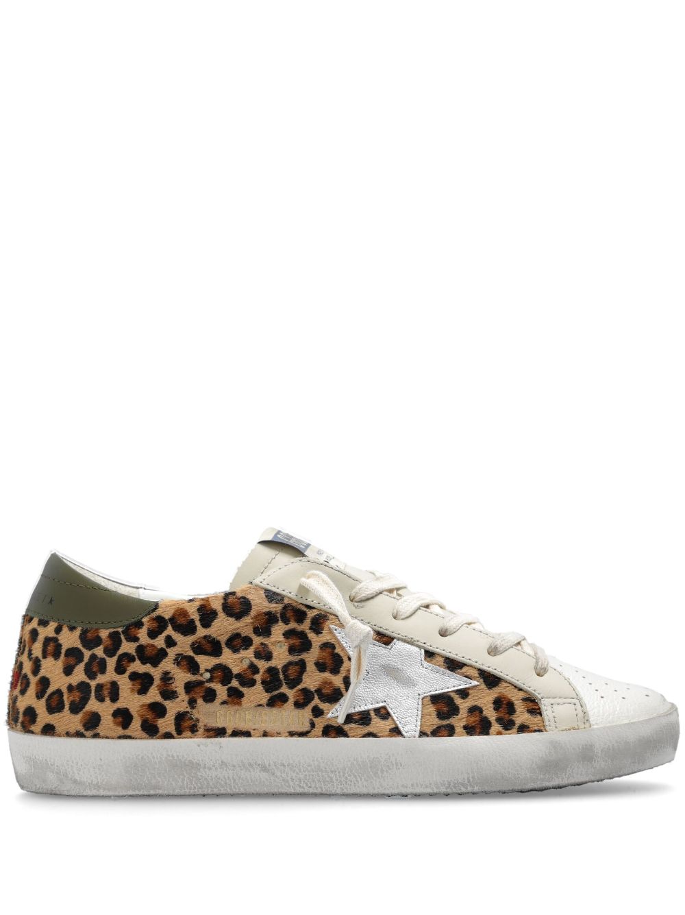 SNEAKER SUPERSTAR BEIGE LEOPARDO VERDE