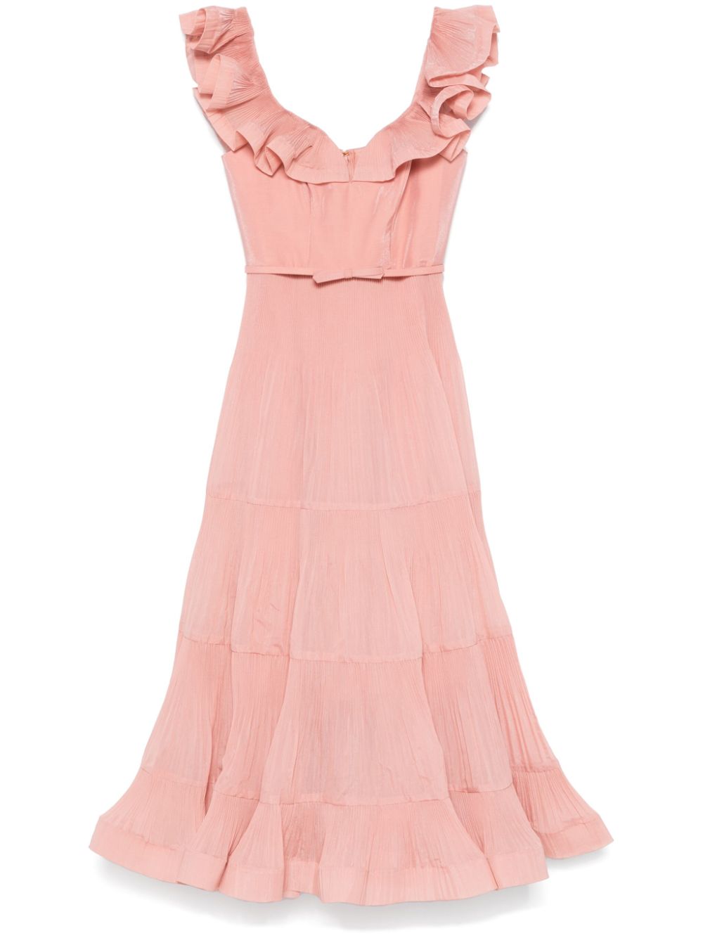 VESTIDO SM PLEATED NUDE LARGO