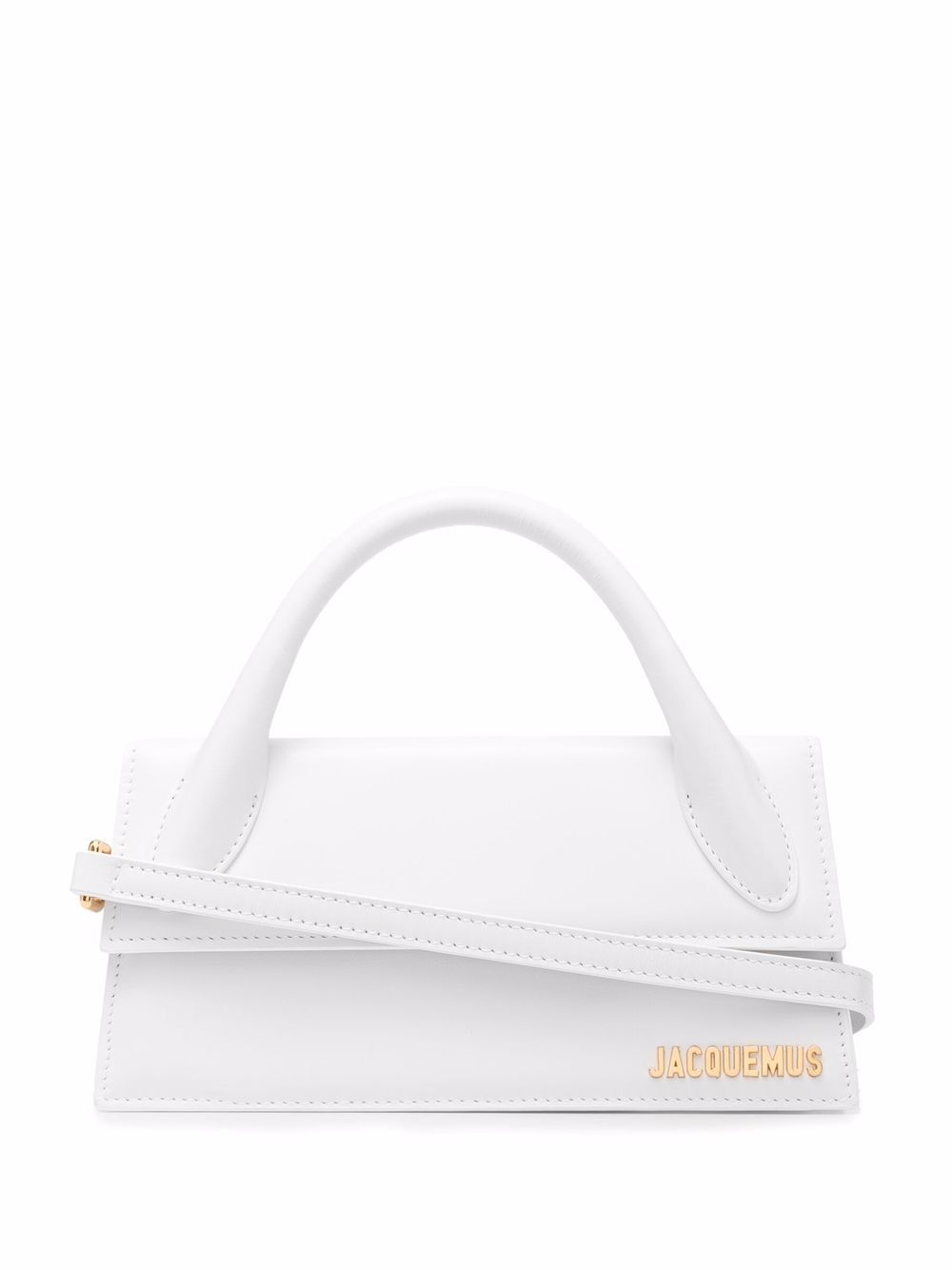 BOLSO LE CHIQUITO LONG BLANCO LOGO DOR