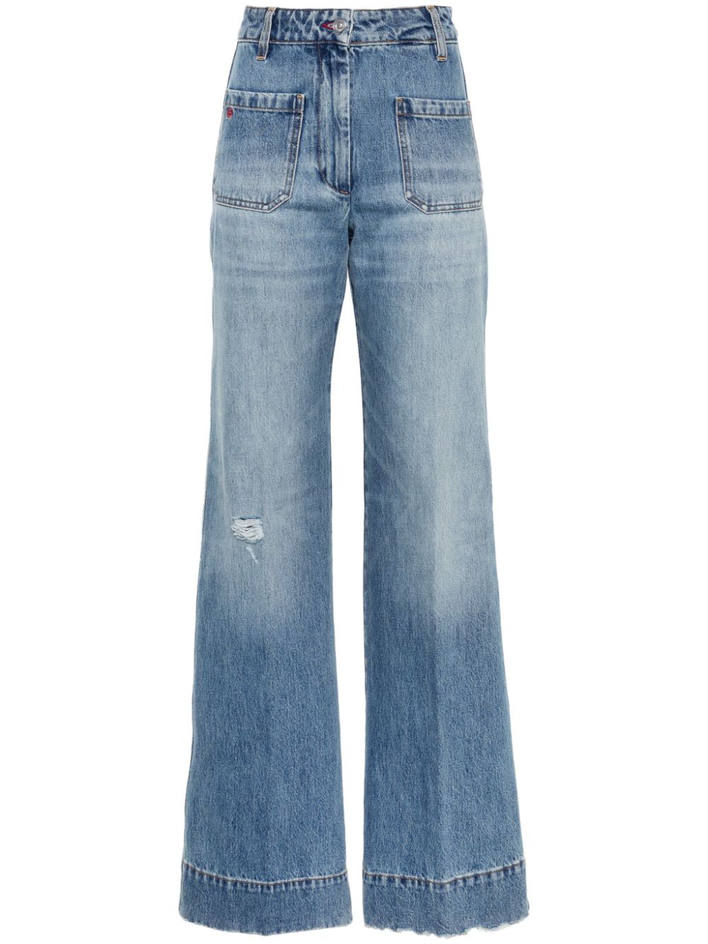 PANTALON JEAN ALINA DENIM LOGO BORDADO