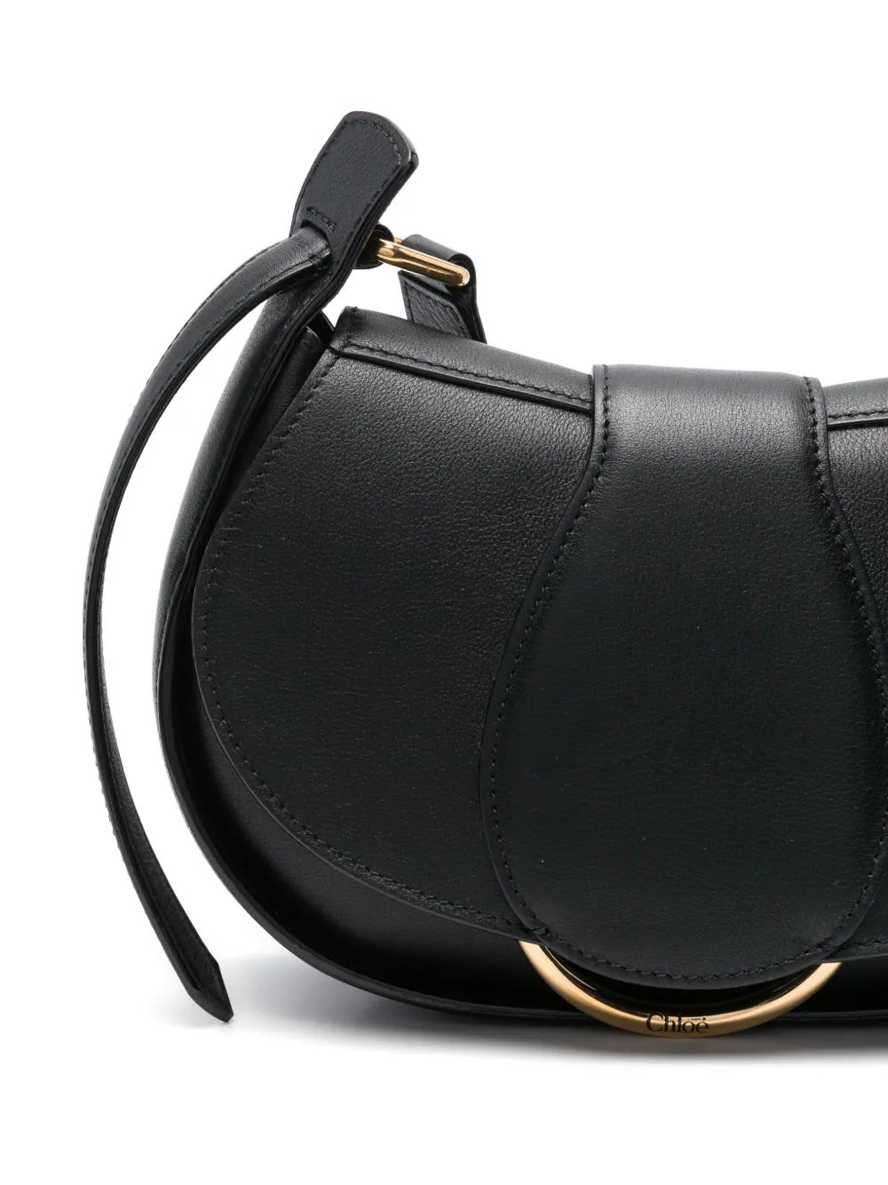 CROSSBODY S NEGRO DETALLES DORADOS