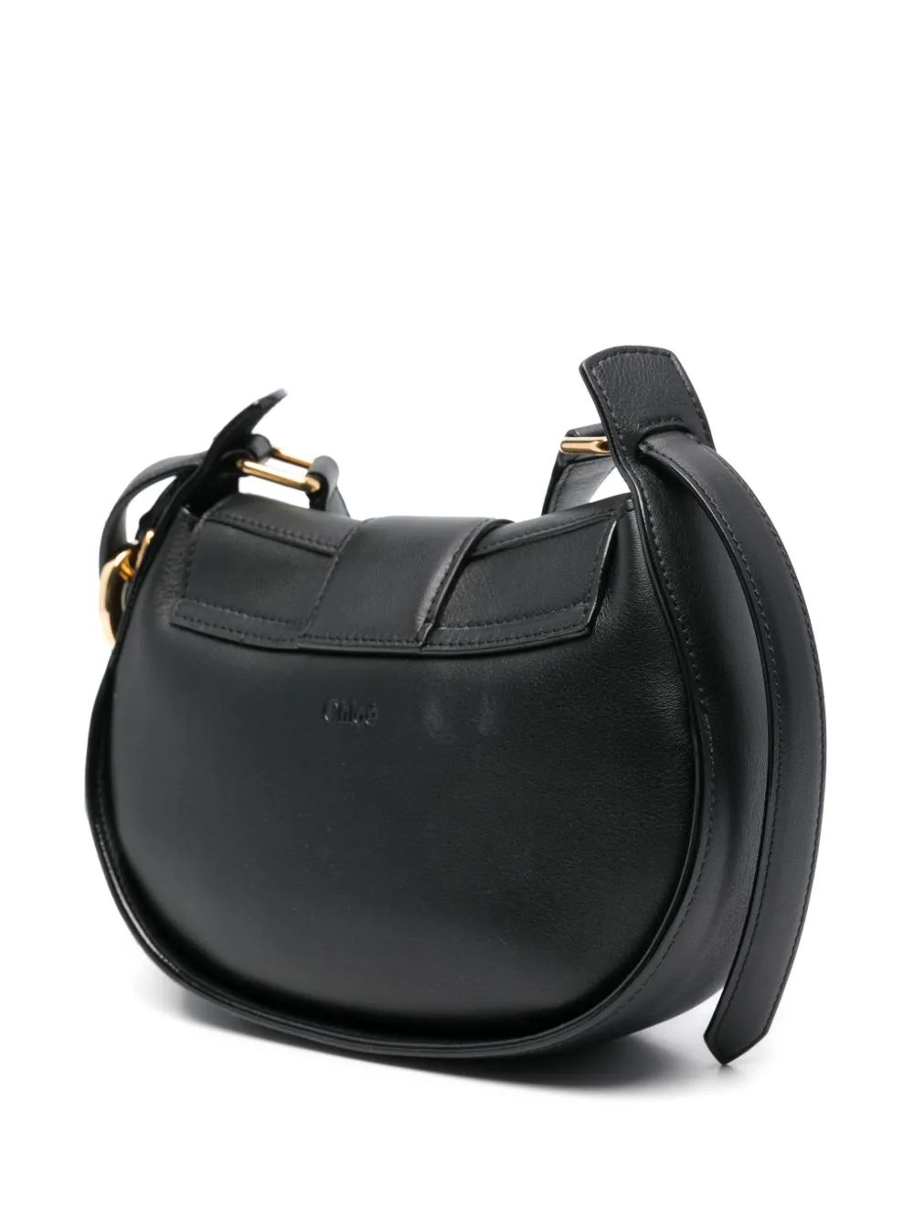 CROSSBODY S NEGRO DETALLES DORADOS