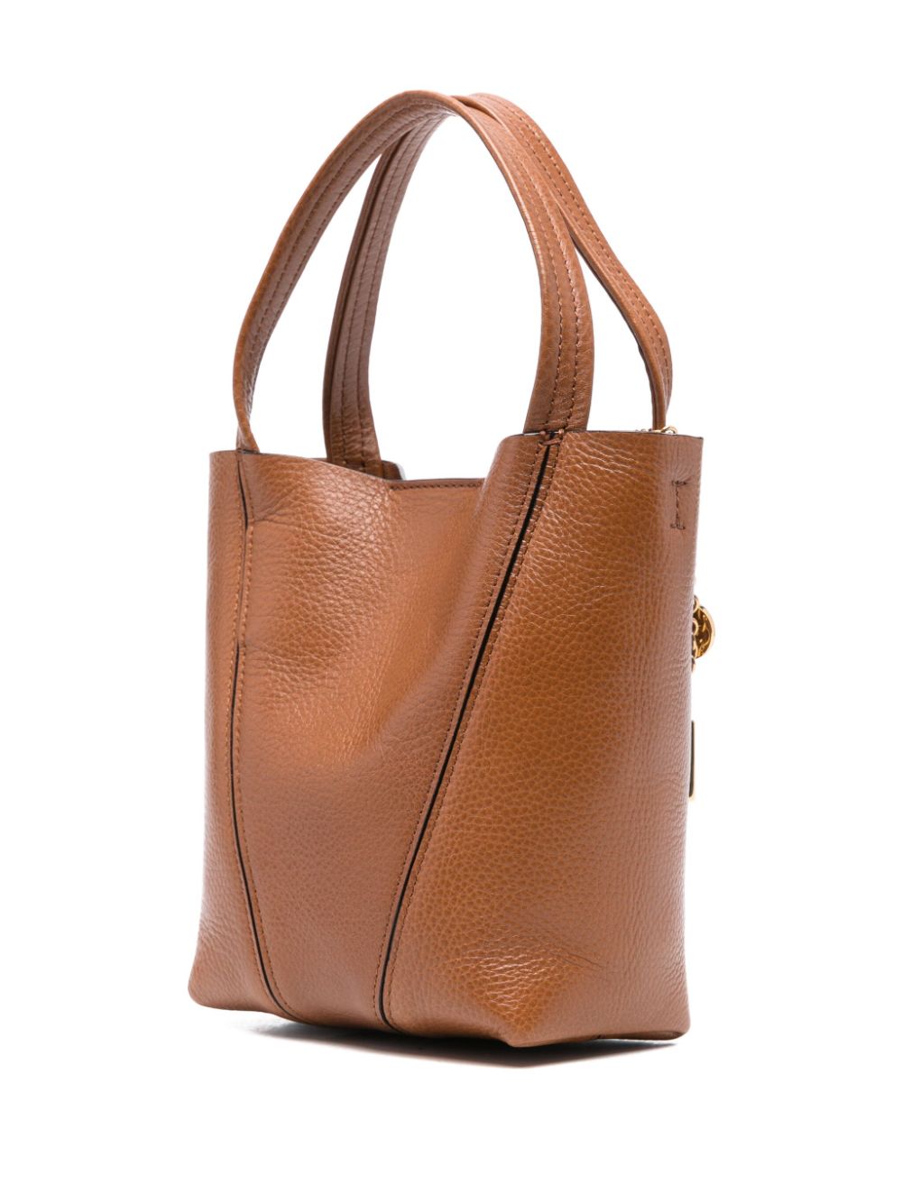 TOTE S MARRON LOGO DORADO