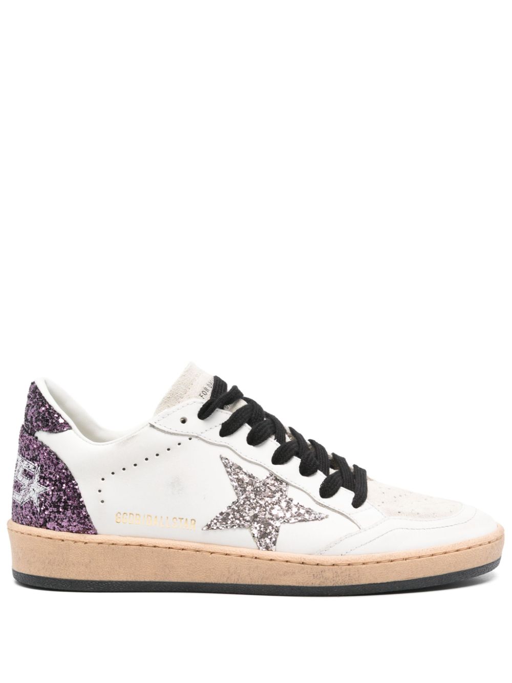 SNEAKER BALLSTAR BLANCO PLATEADO MORADO