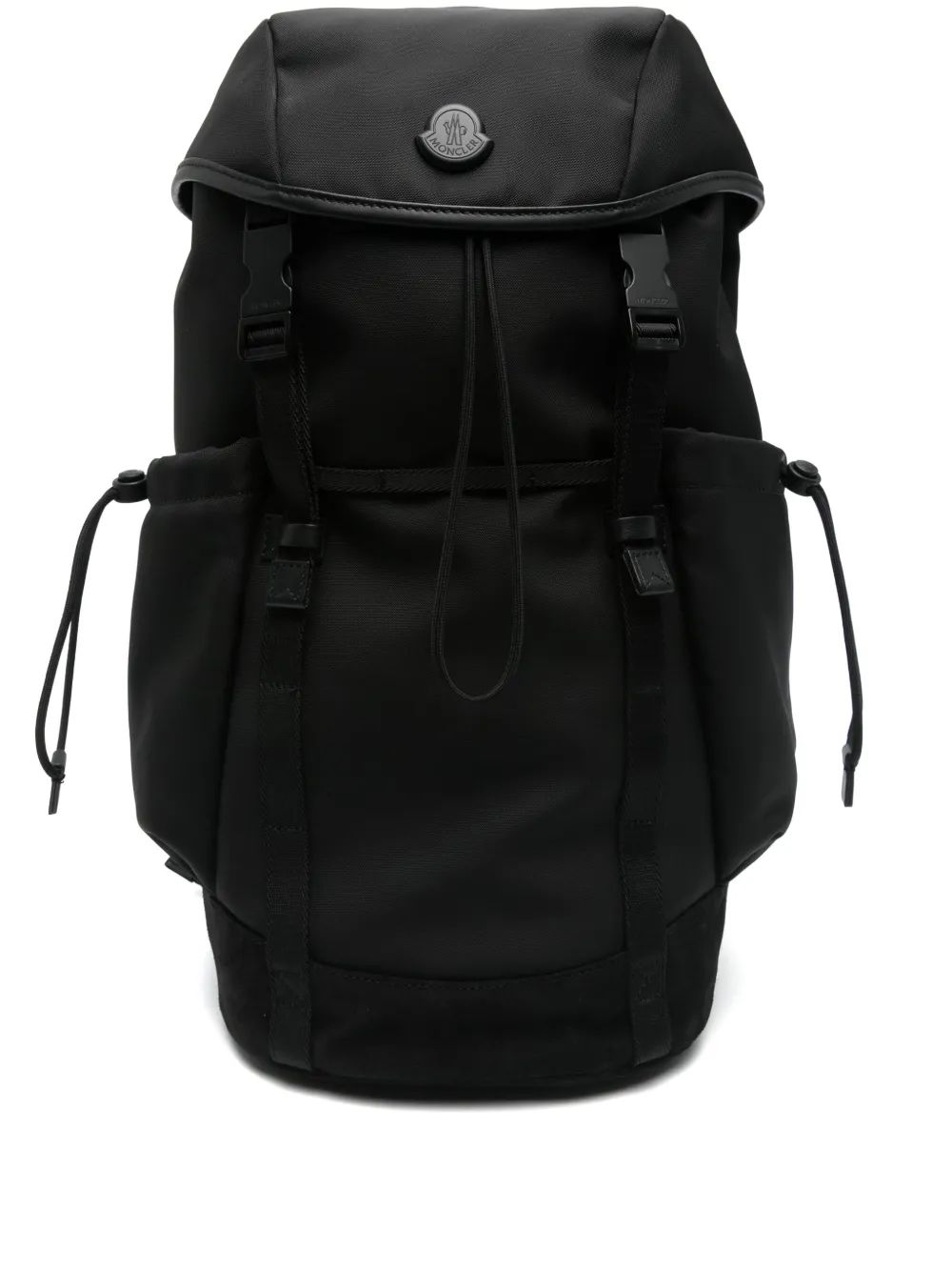 MOCHILA TECH NEGRA LOGO NEGRO