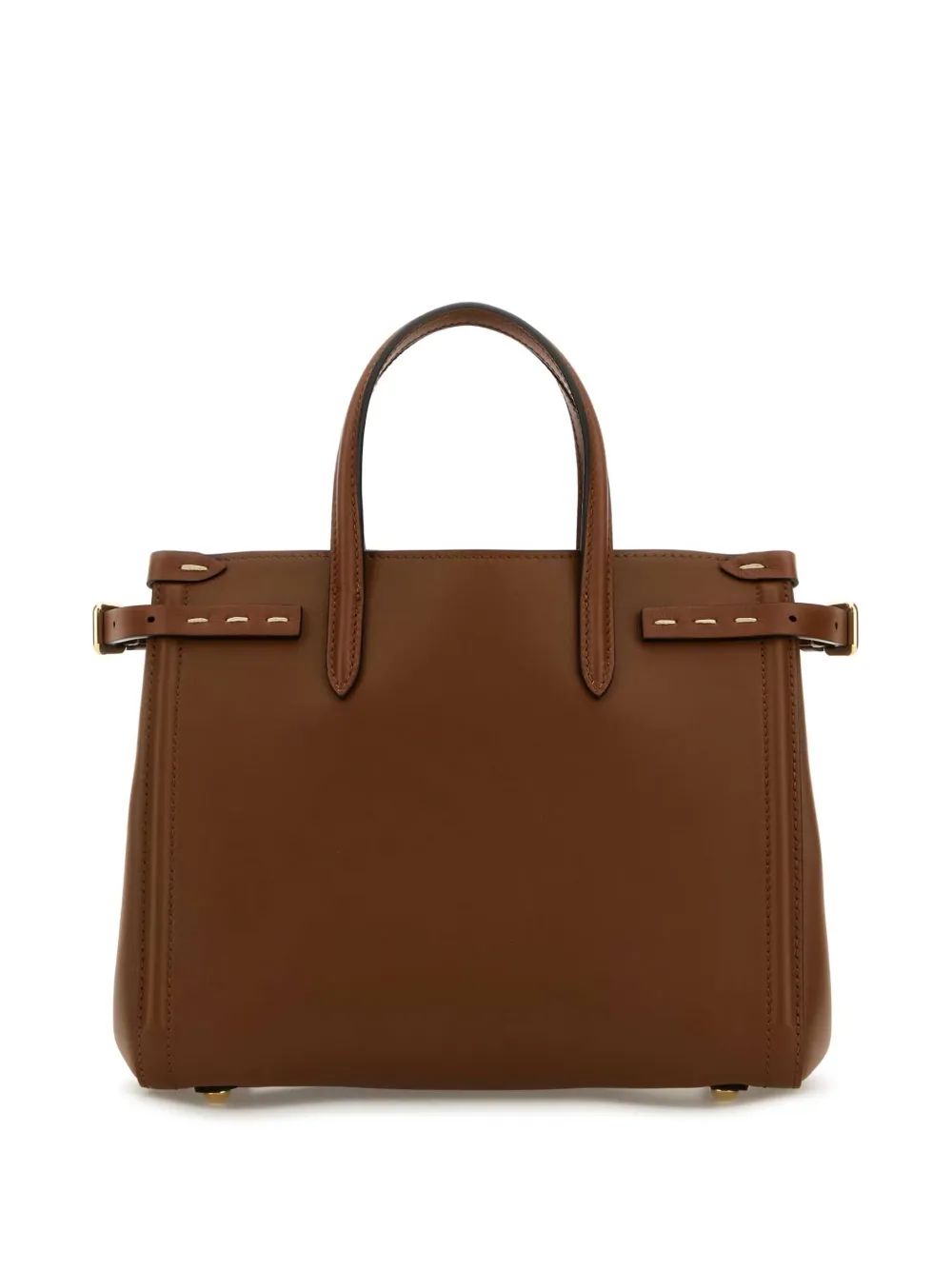 TOTE S MARRON LOGO DORADO