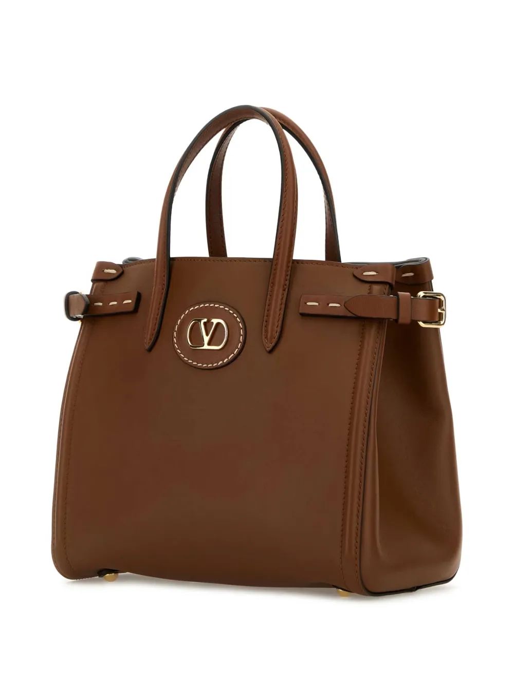 TOTE S MARRON LOGO DORADO