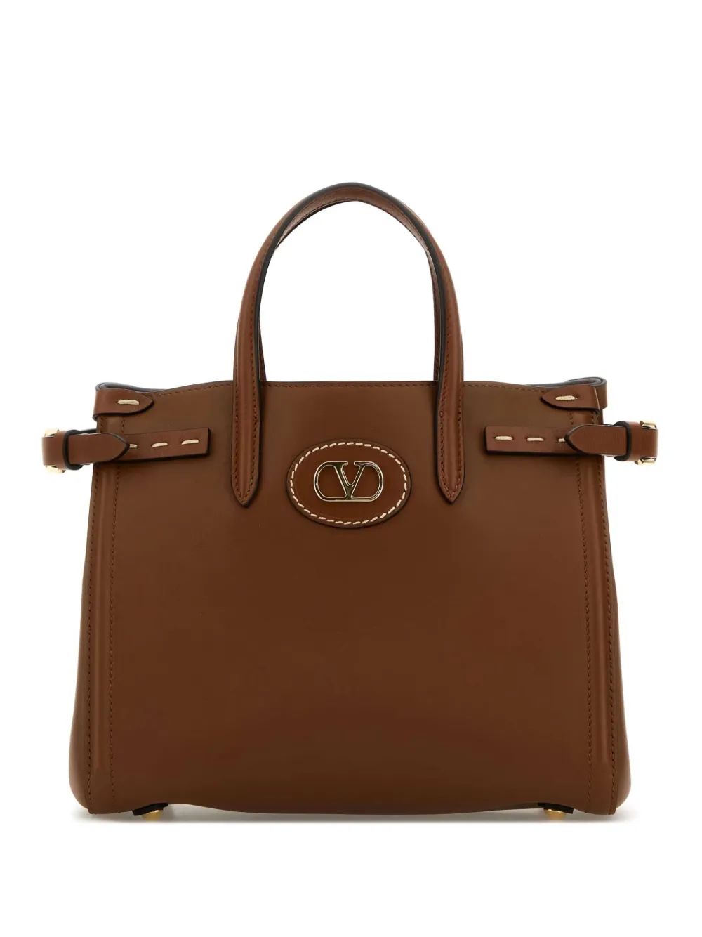 TOTE S MARRON LOGO DORADO