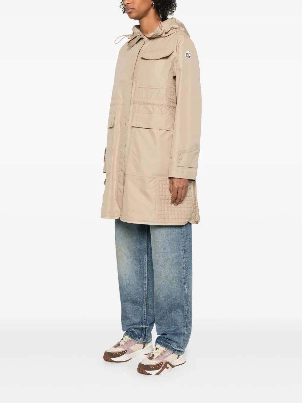 PARKA MEUDON BEIGE LARGO CAPUCHA