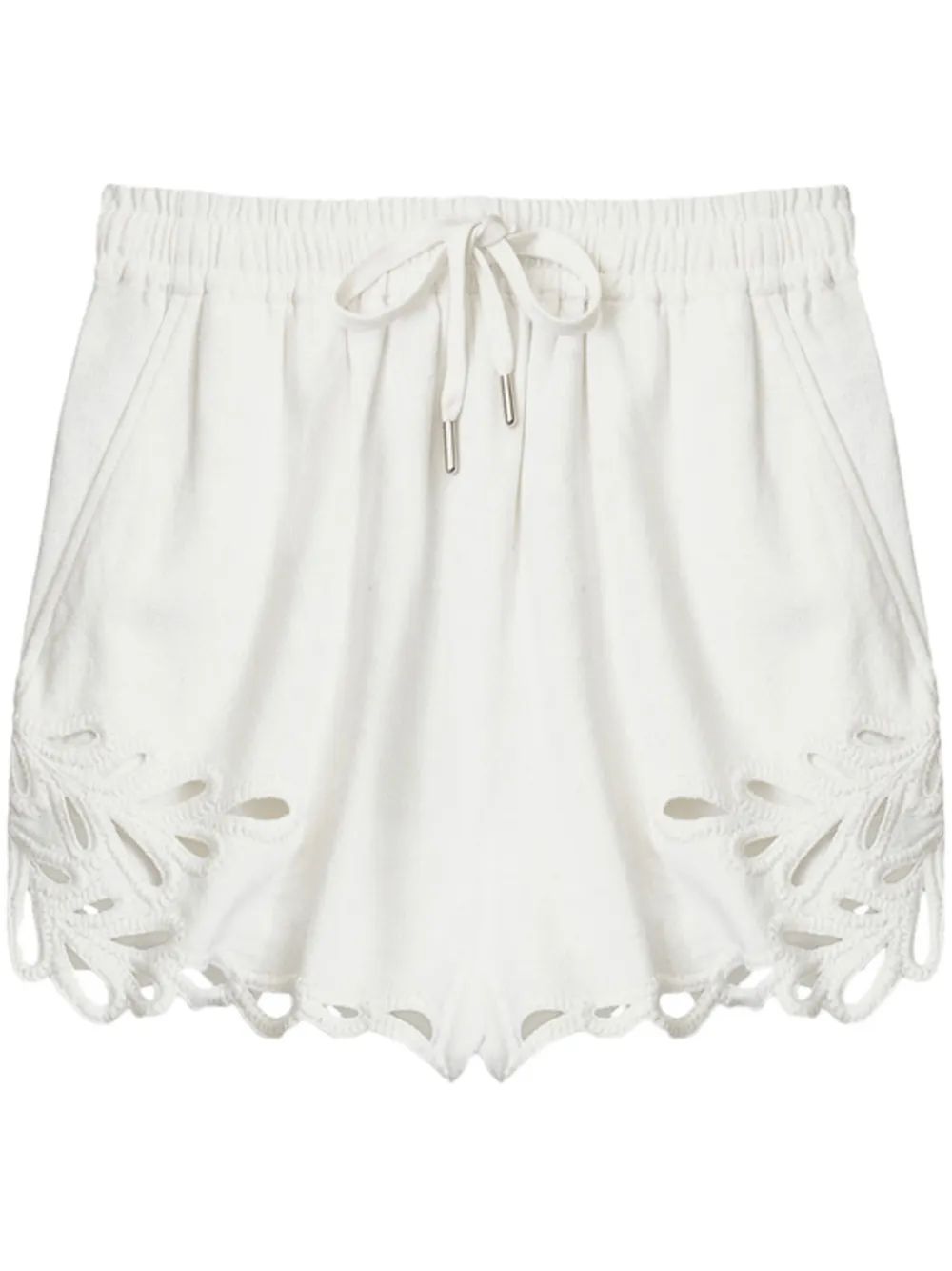 SHORT SAFA BLANCO BORDADO