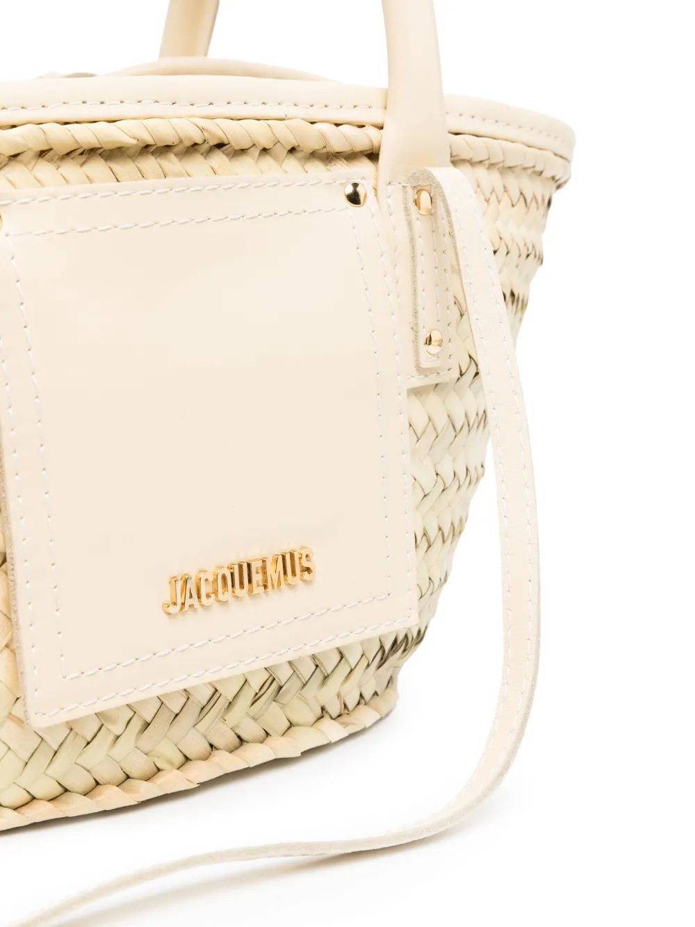 BOLSO LE PETIT PANIER NATURAL RAFIA LOGO