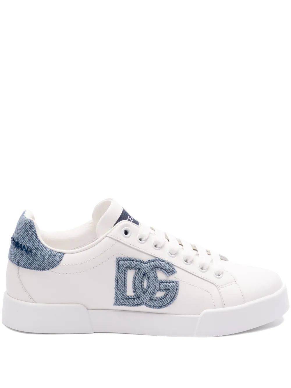 SNEAKER LOW TOP BLANCO LOGO TALON DENIM