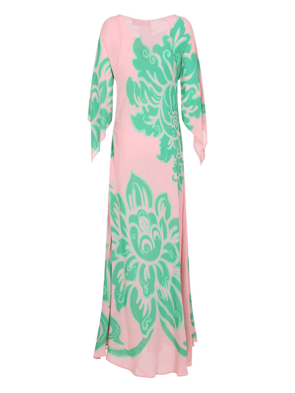 KAFTAN ROSA ESTAMPADO VERDE