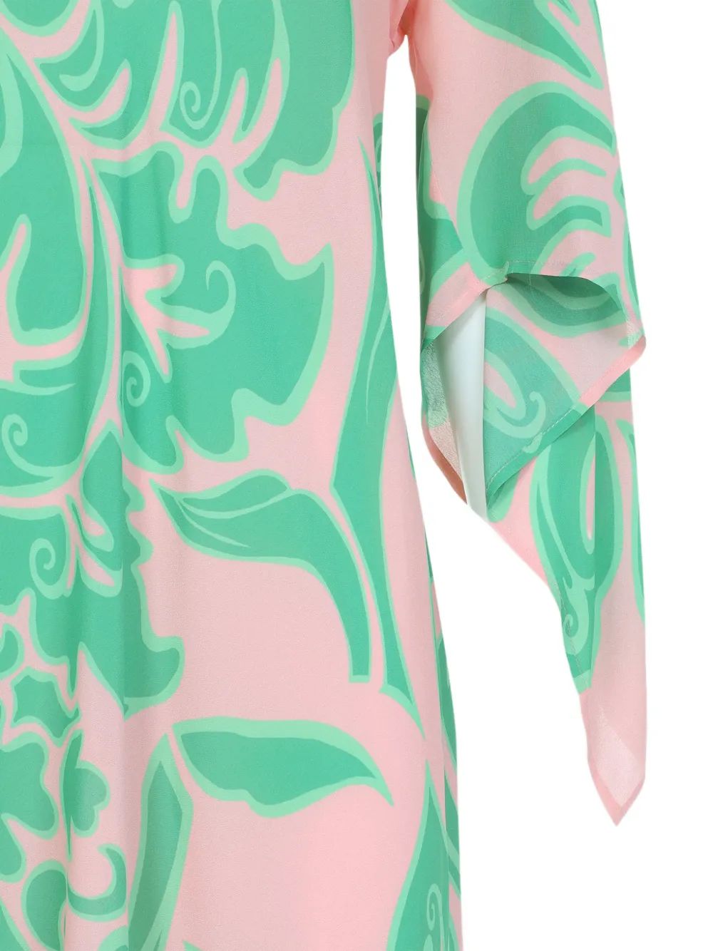 KAFTAN ROSA ESTAMPADO VERDE