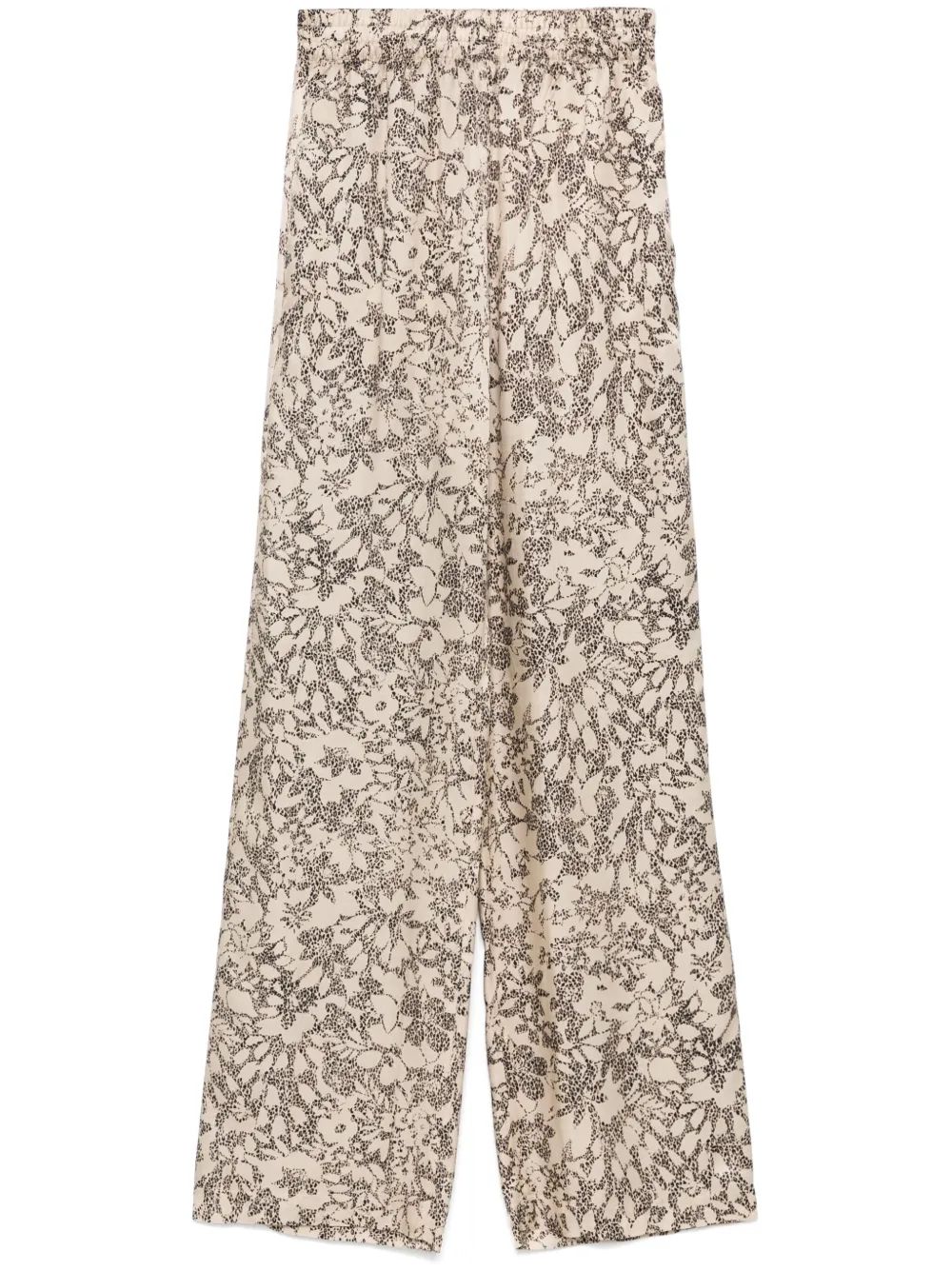 PANTALON BRITANY NEGRO EST BEIGE FLORES