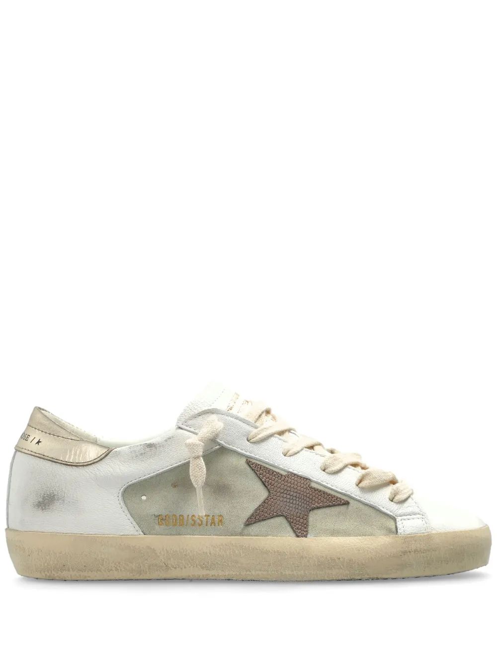 SNEAKER SUPERSTAR BLANCO MARRON PLATINO