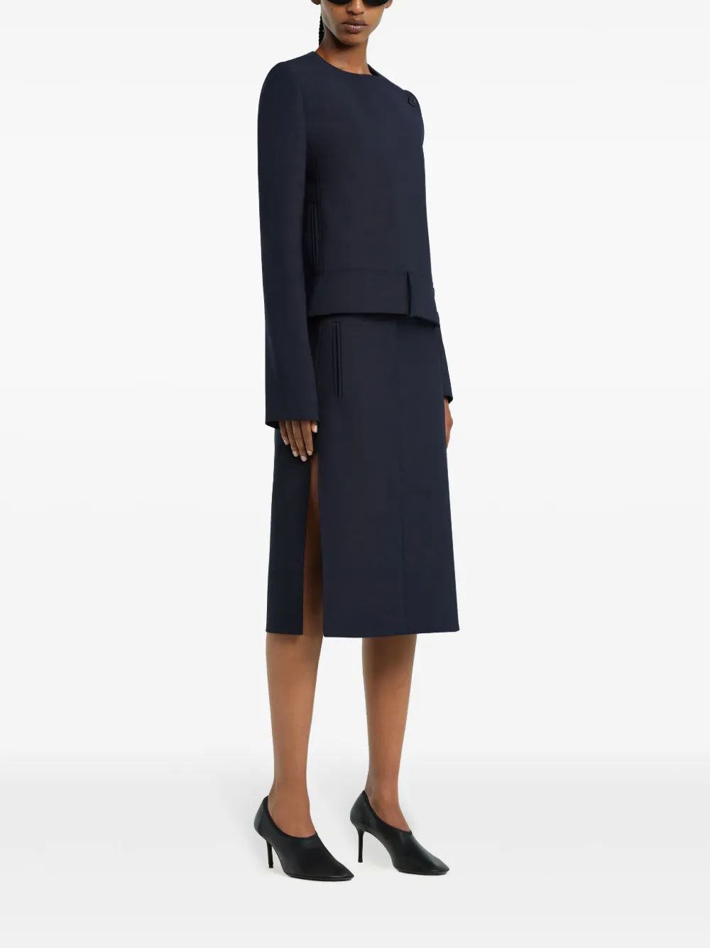 FALDA MIDI MARINO