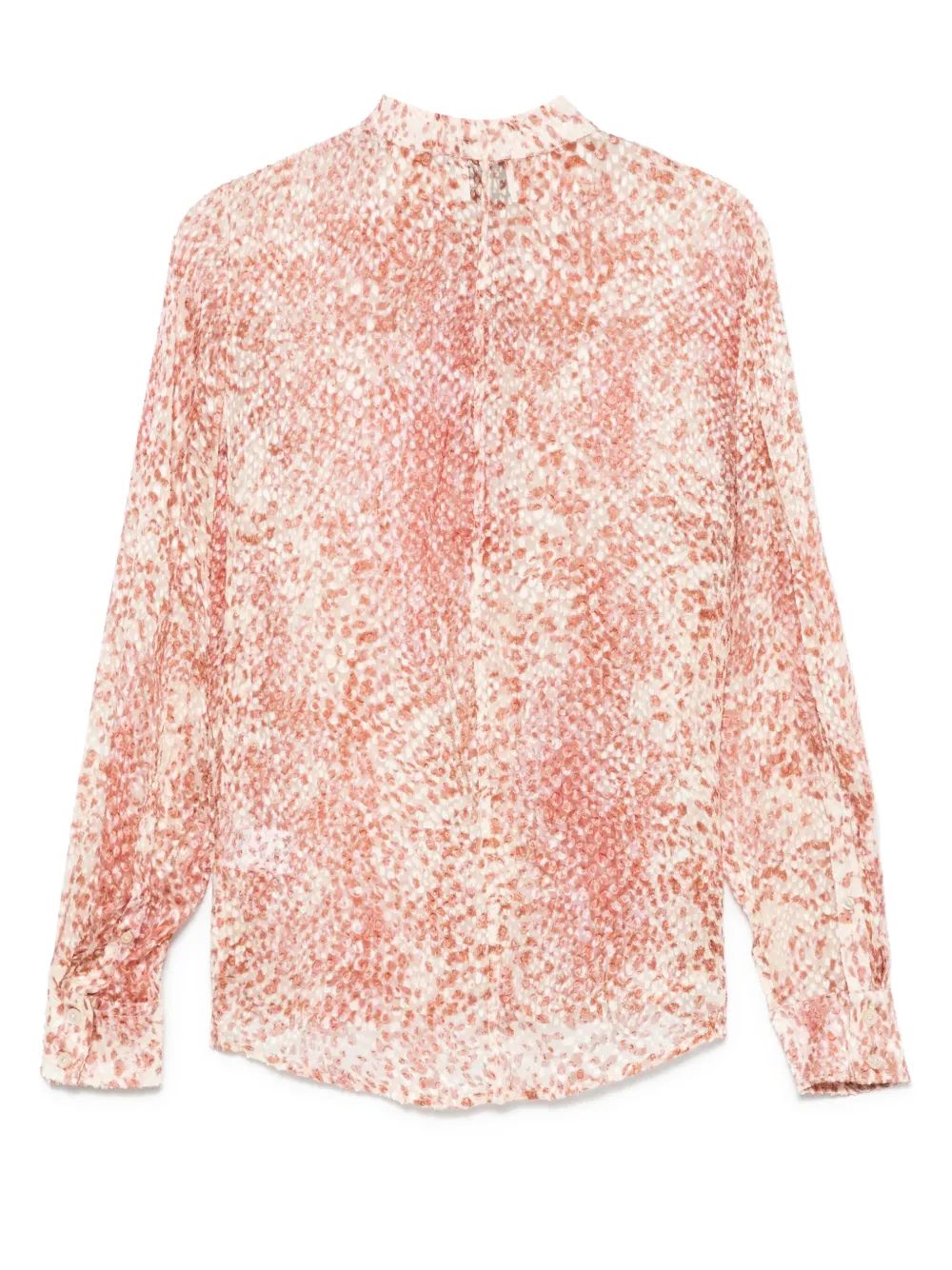 BLUSA ILDA BEIGE ESTAMPADO OCRE