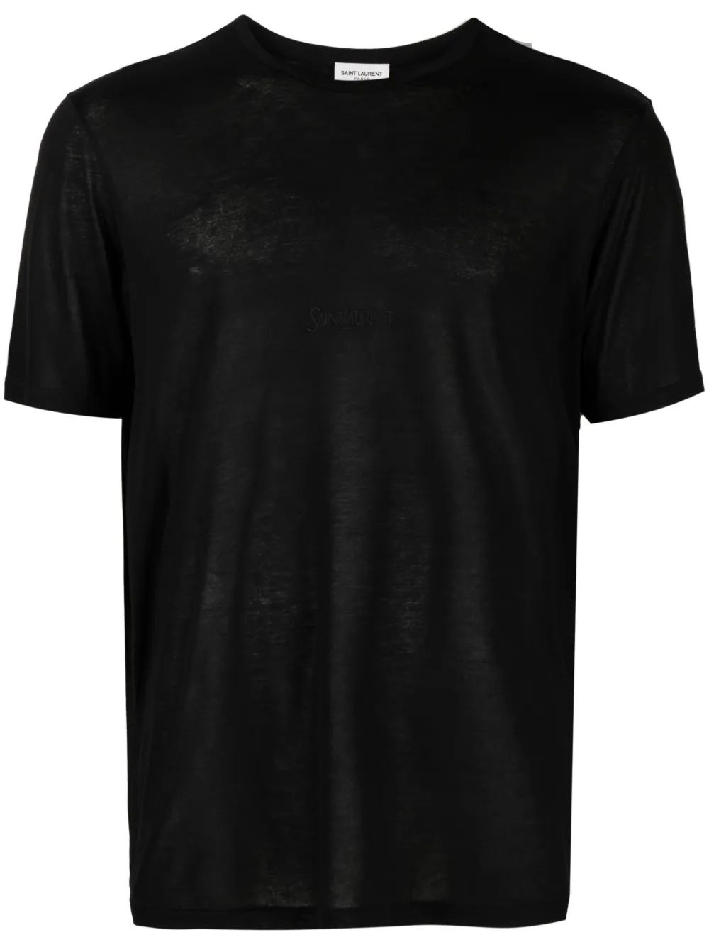 CAMISETA MC NEGRA LOGO BORDADO