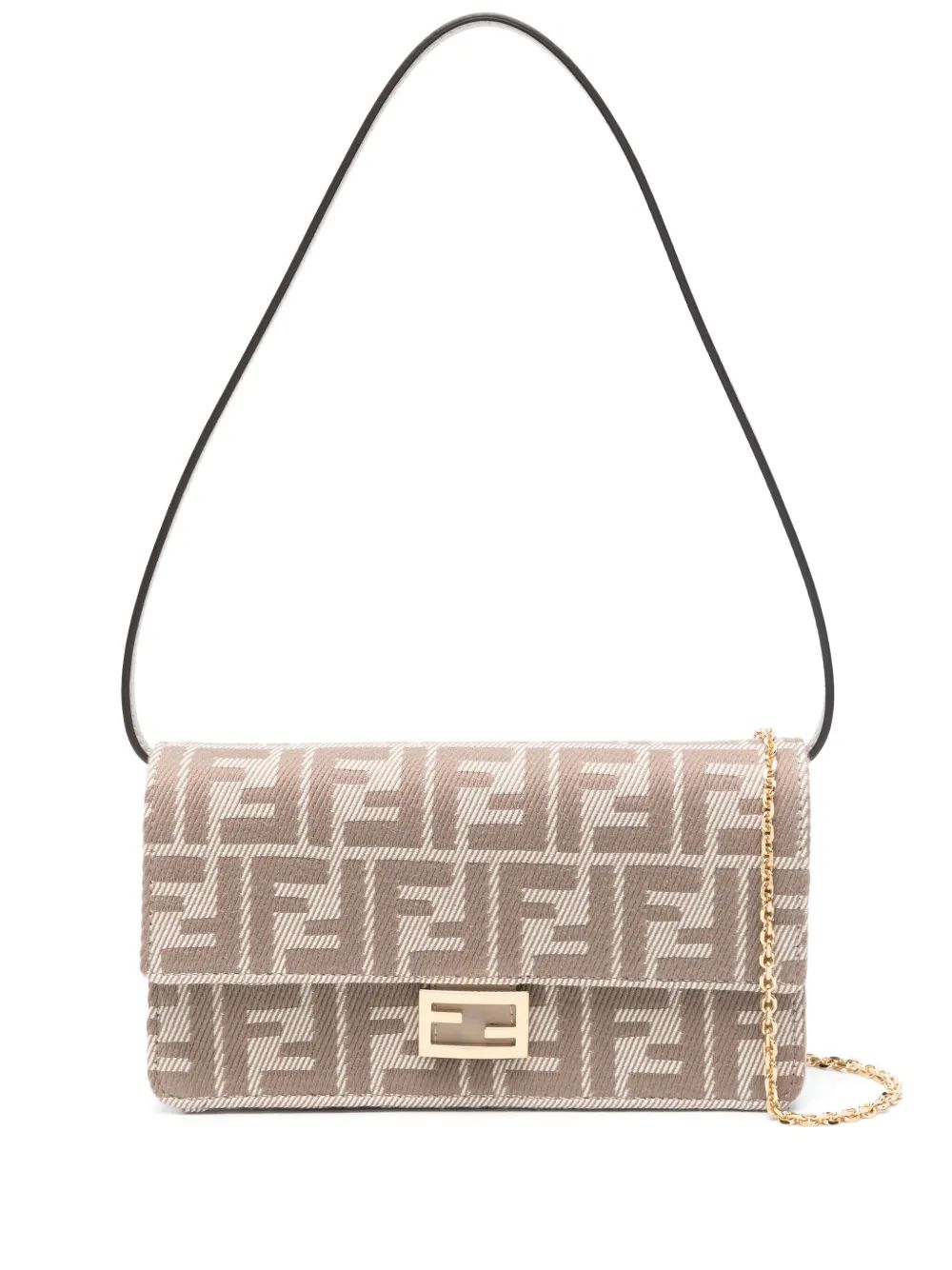 CARTERA BEIGE MONOGRAMA CON CADENA