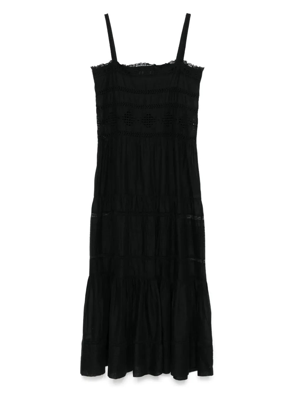 VESTIDO TIRANTES DIVINE NEGRO BORDADO