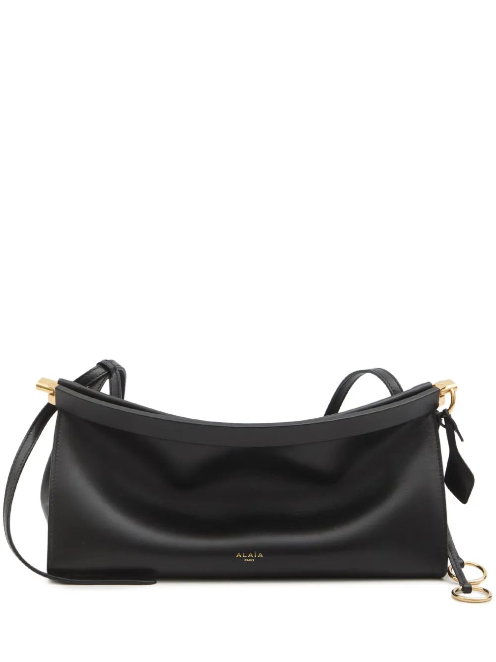 BOLSO EAST WEST M NEGRO LOGO DORADO