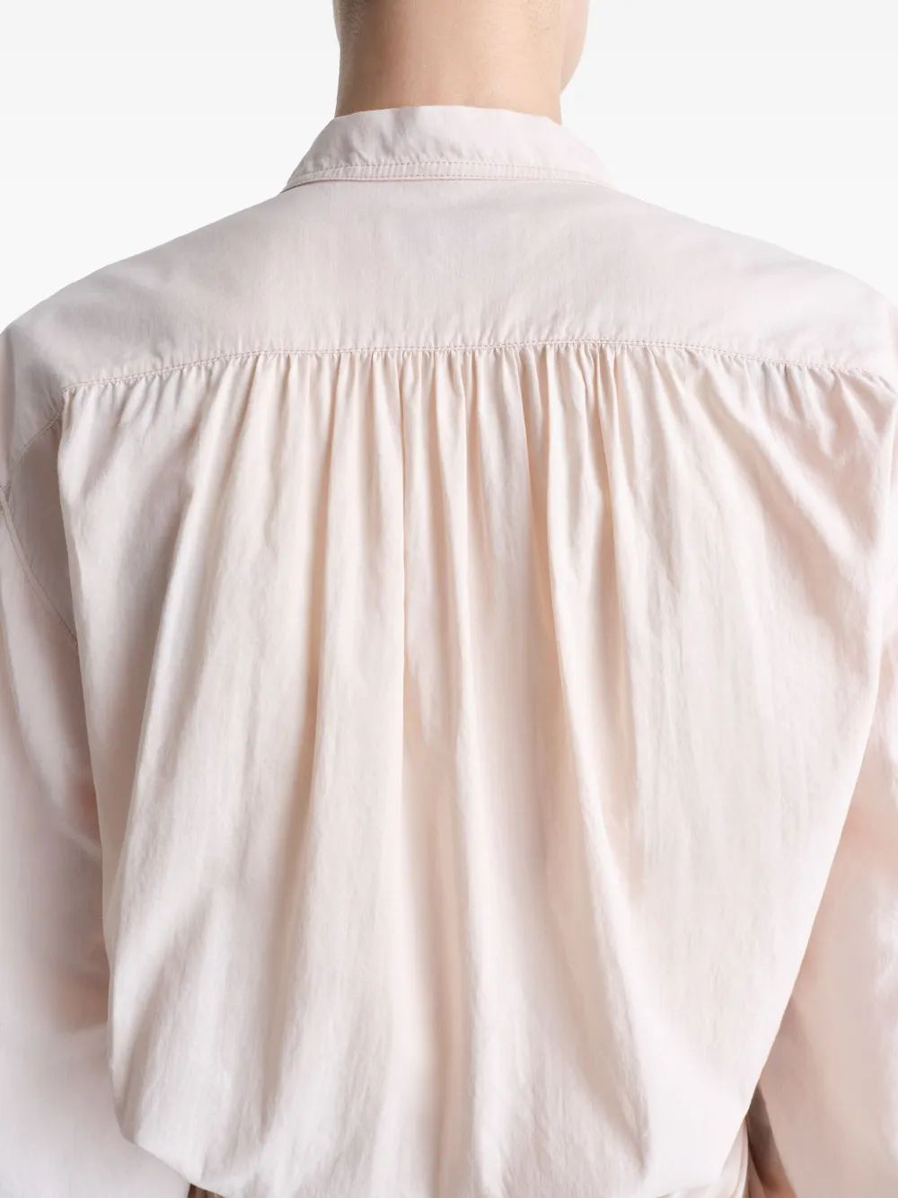 BLUSA WRAP BEIGE CLARO