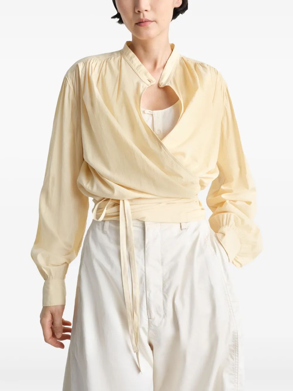 BLUSA WRAP VAINILLA