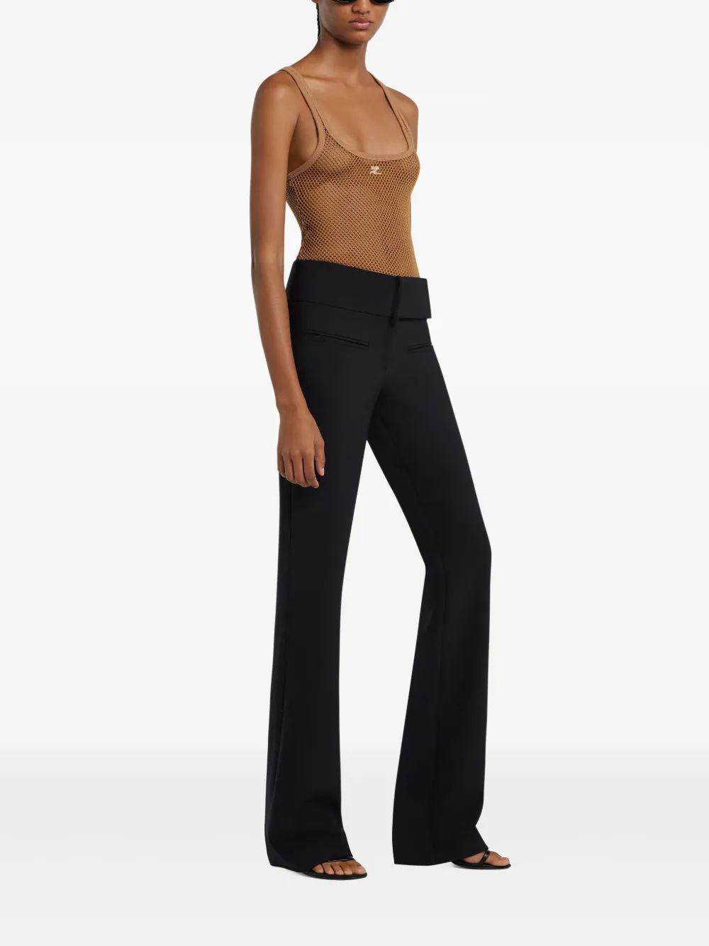 TANK TOP CAMEL REJILLA