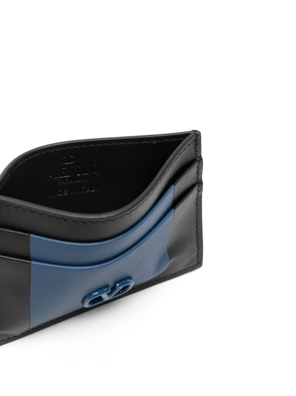 TARJETERO NEGRO LOGO AZUL