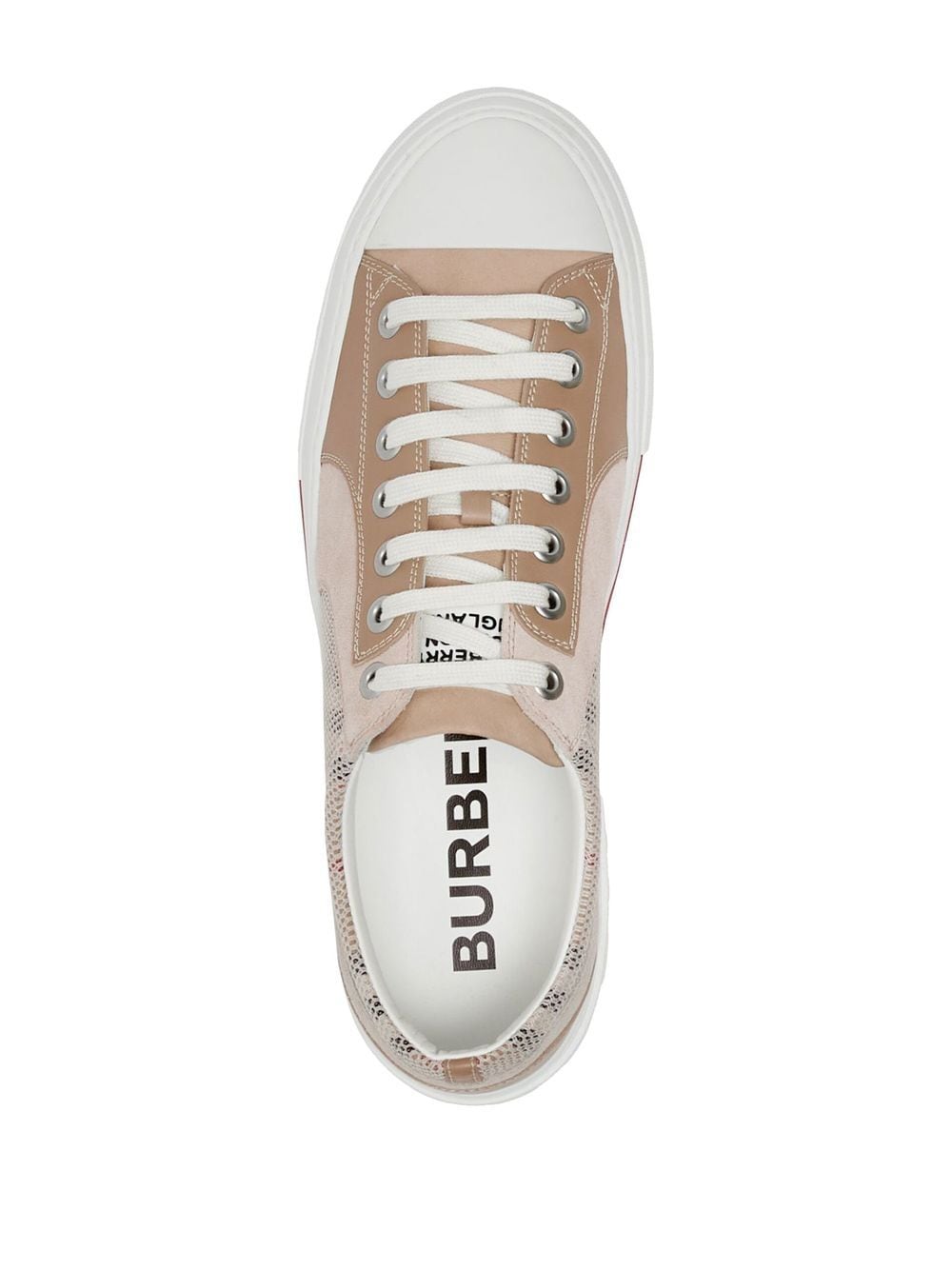 SNEAKER KAI CAMEL REJILLA CUADROS