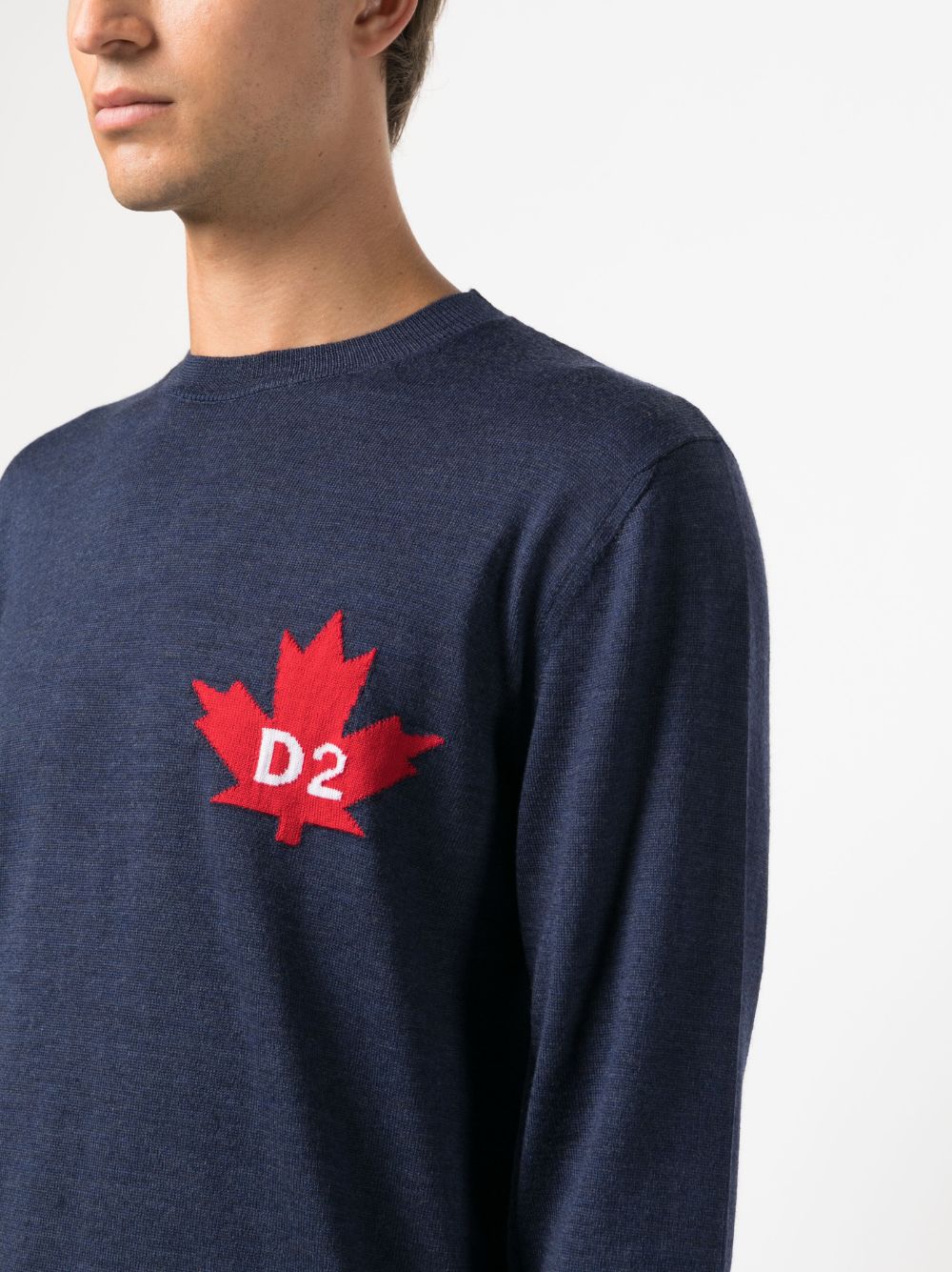 SUETER MARINO HOJA ROJA LOGO