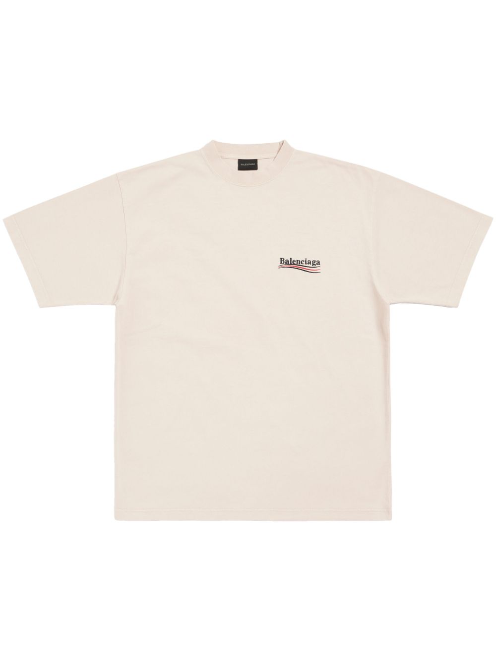 CAMISETA MC OVER BEIGE LOGO