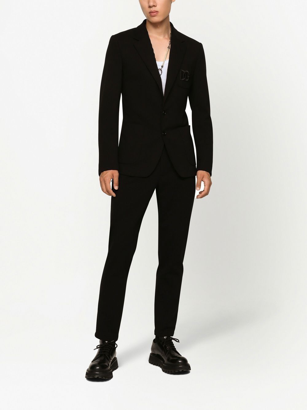 PANTALON JOGGING NEGRO ZIP BOLSILLOS