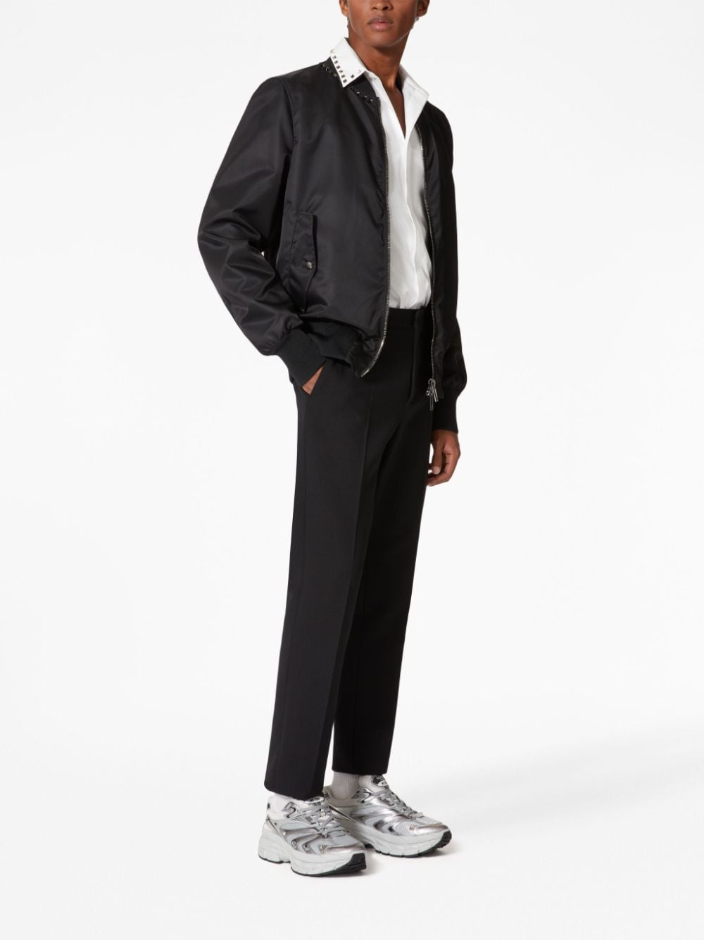 CAMISA BLANCA TACHAS DORADAS CUELLO