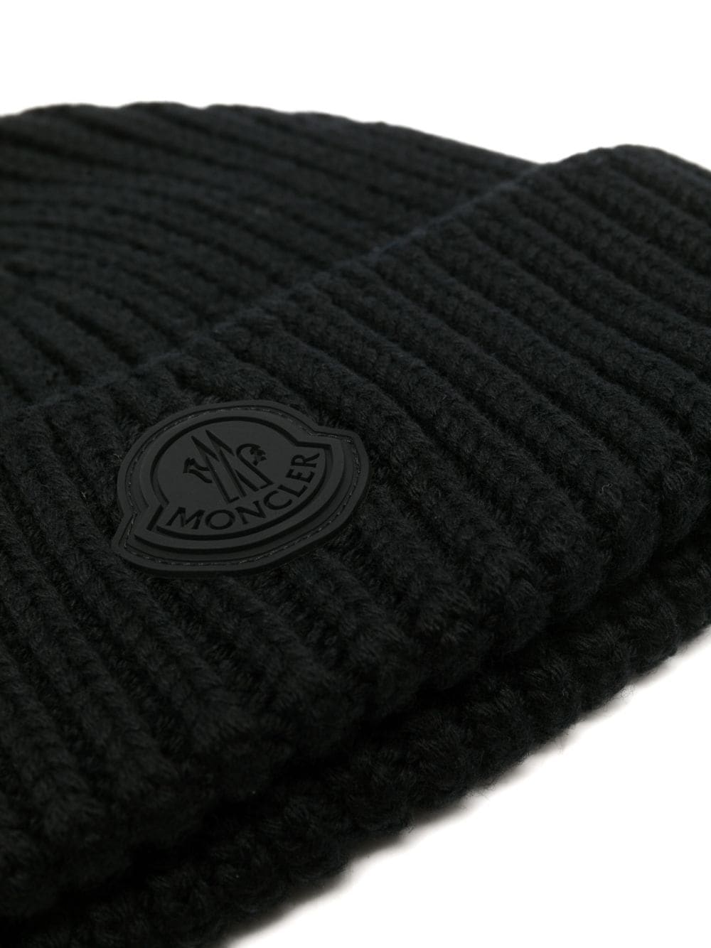 GORRO LANA NEGRO LOGO NEGRO