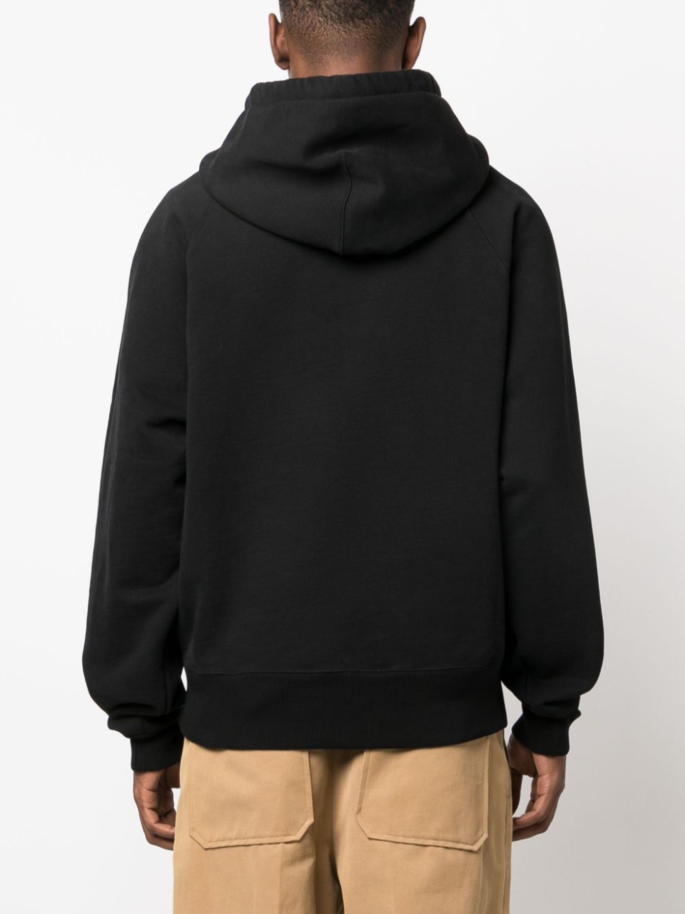 HOODIE NEGRA LOGO ROJO