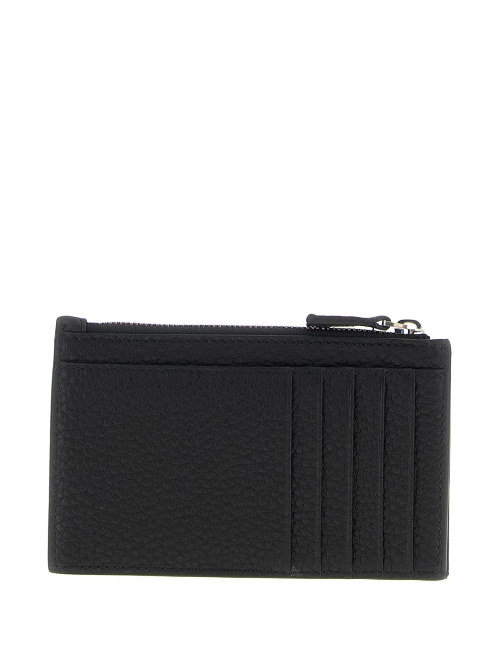 TARJETERO L NEGRO PORTAMONEDAS ZIP LOGO