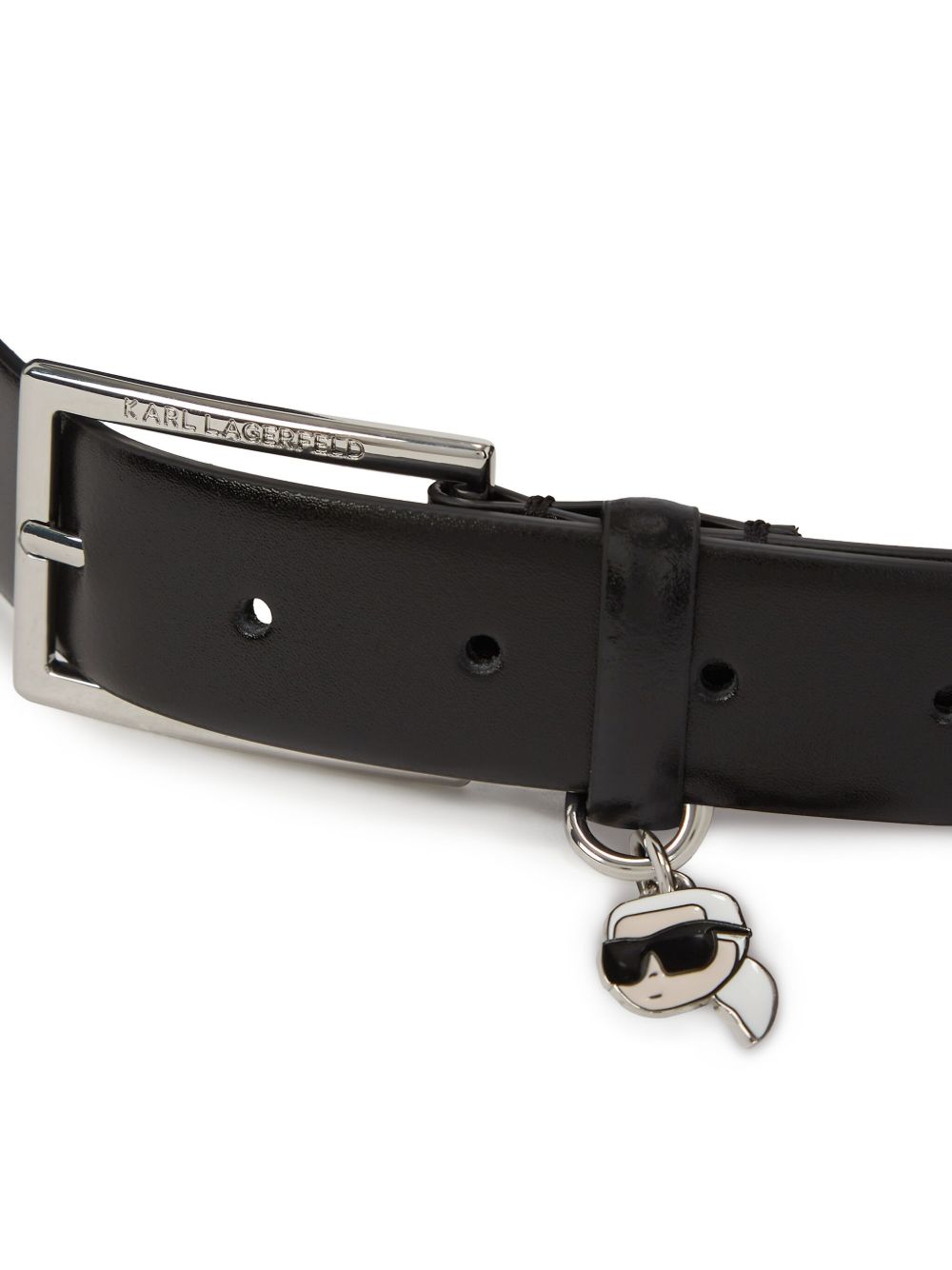 CINTURON NEGRO HEBILLA PLATEADA