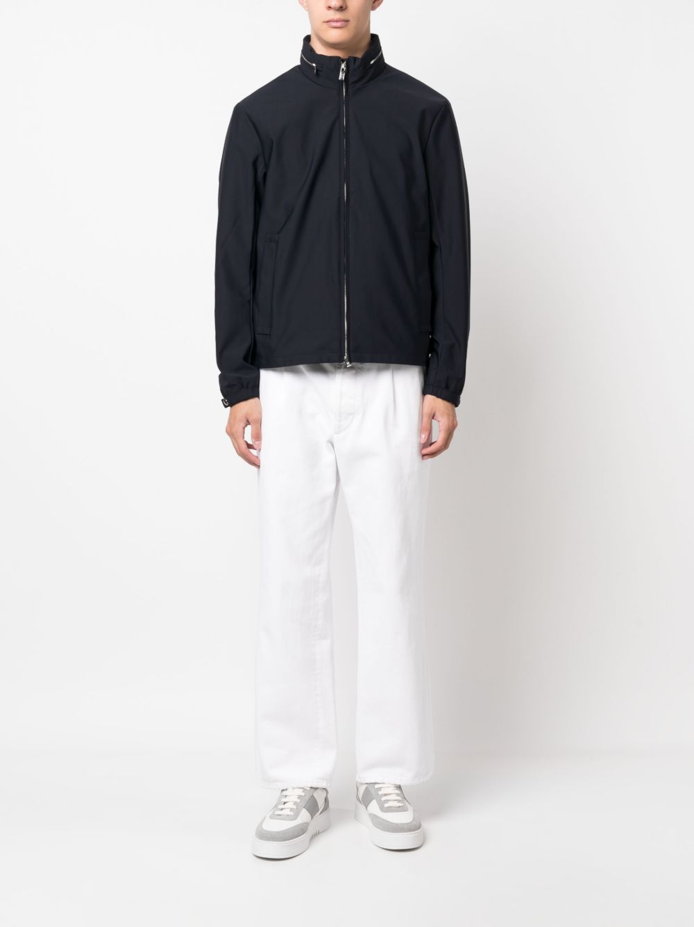 CHAQUETA SPORT MARINO ZIP CAPUCHA OCULTA