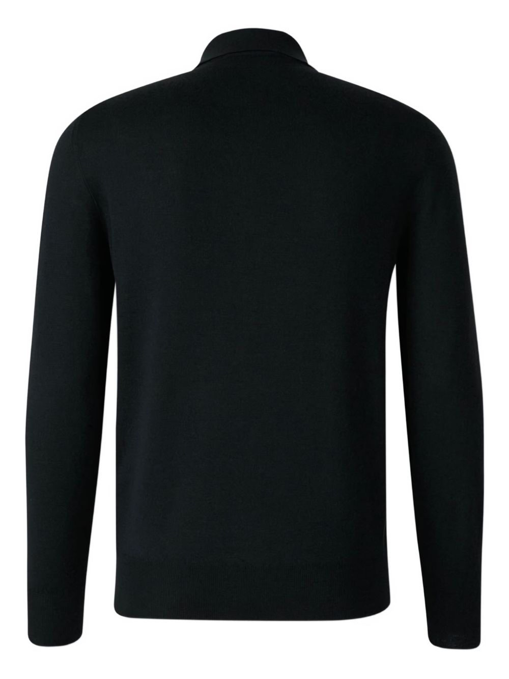 POLO ML NEGRO LANA VIRGEN