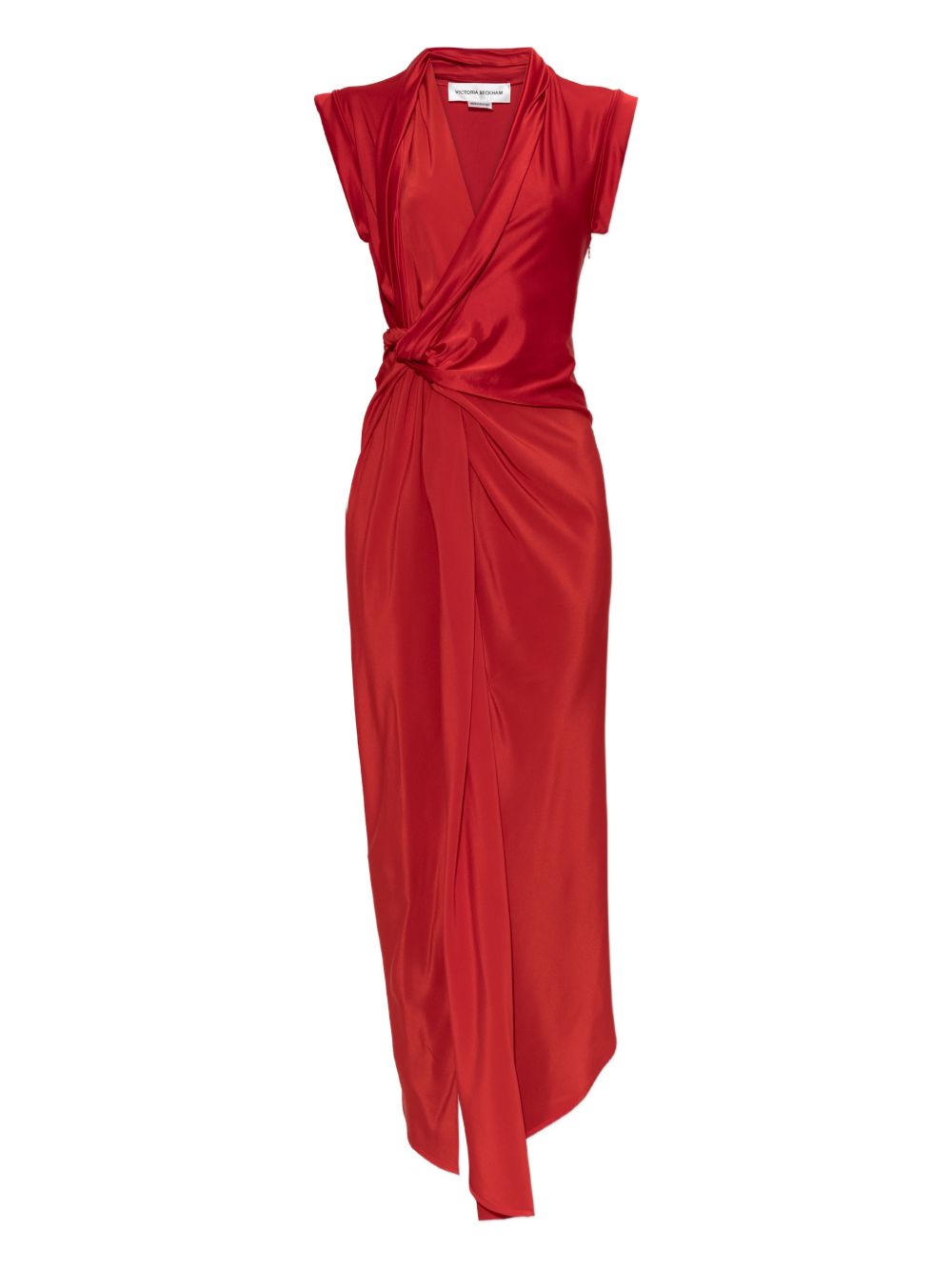 VESTIDO MC TWIST ROJO ASIMETRICO