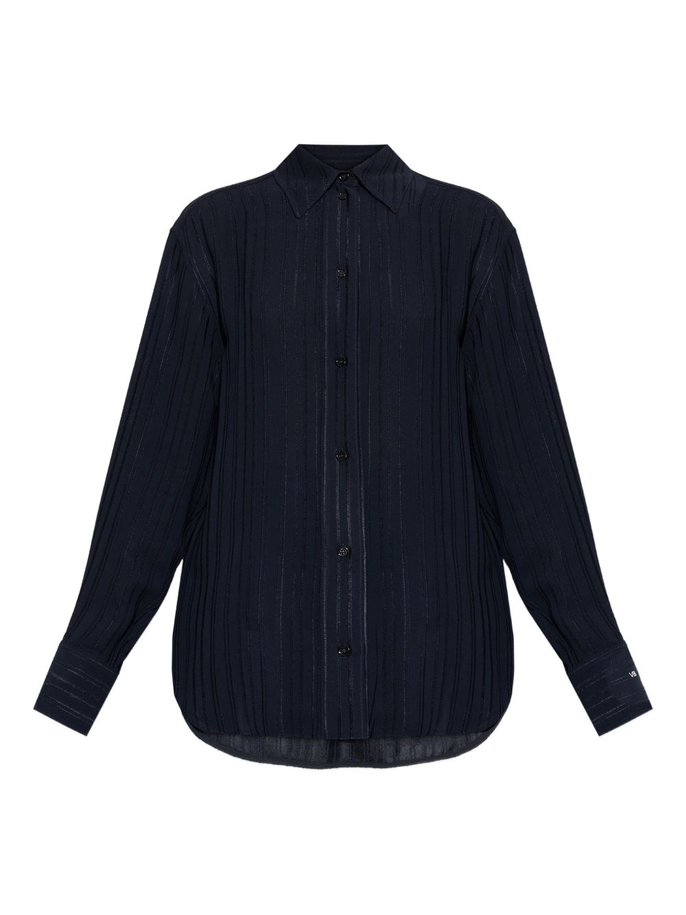 CAMISA PYJAMA MARINO RAYAS BORDADAS