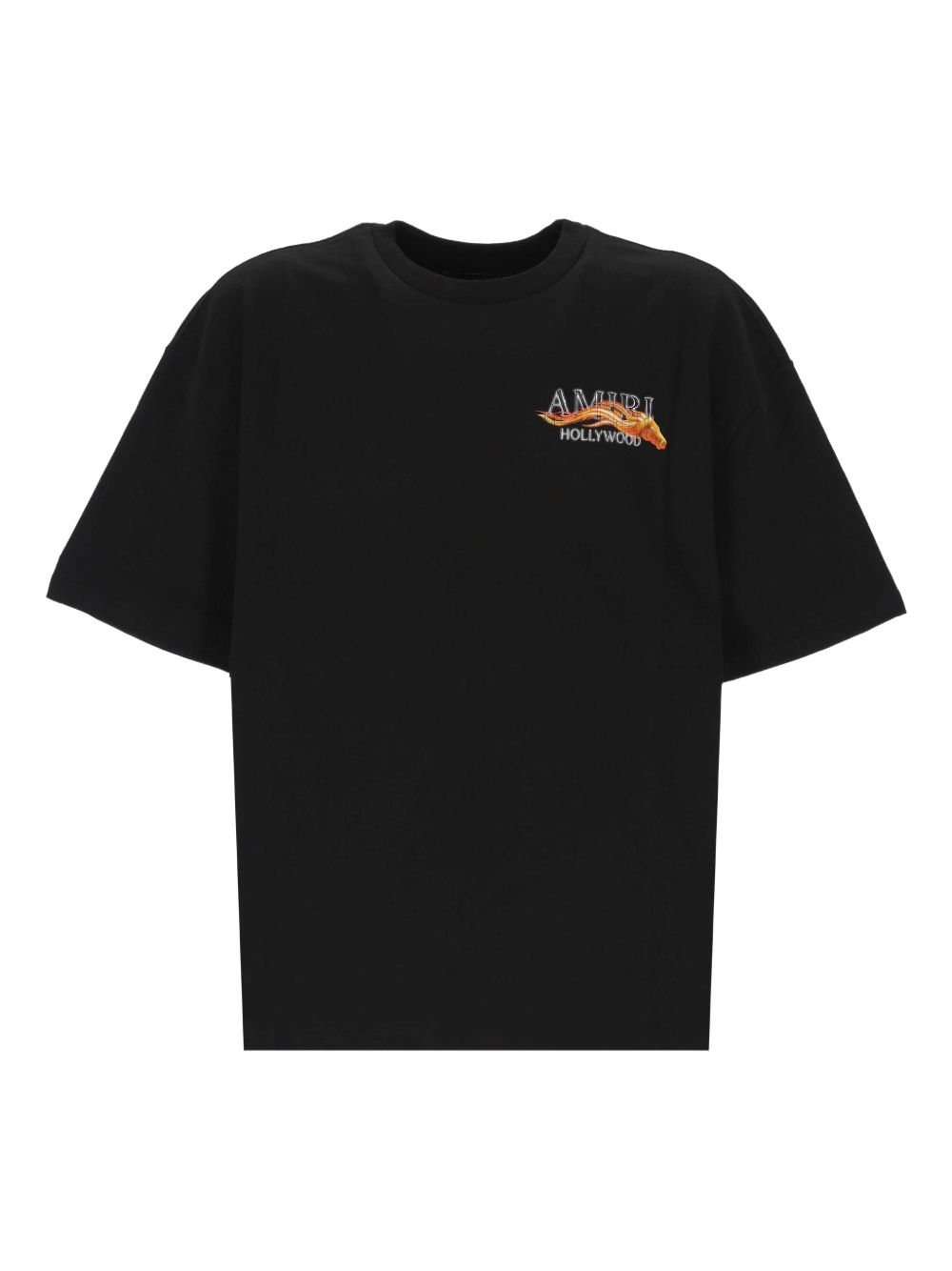 CAMISETA MC NEGRA HOLLYWOOD CABALLO