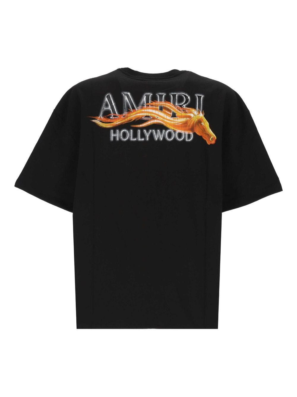 CAMISETA MC NEGRA HOLLYWOOD CABALLO