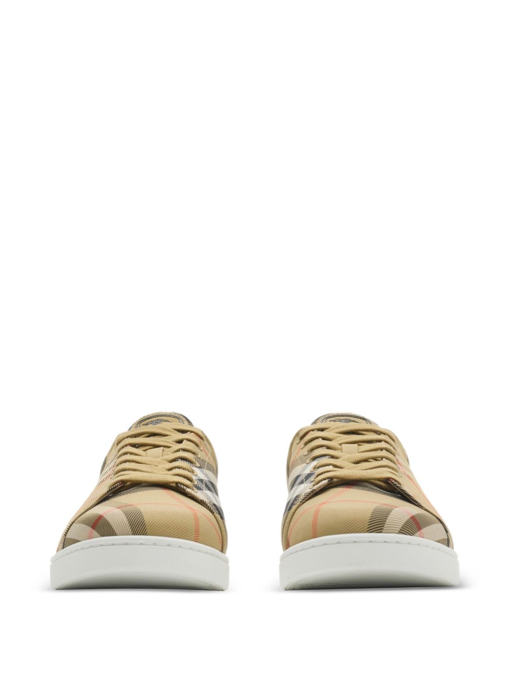 SNEAKER MFSET CAMEL CUADROS SUELA BLANCA
