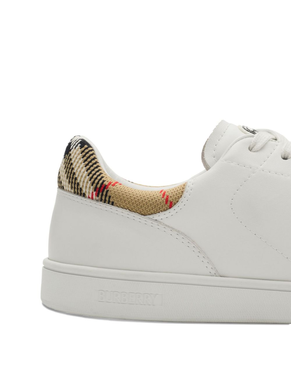 SNEAKER MFSET BLANCO TALON CAMEL CUADROS
