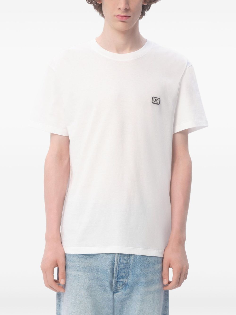 CAMISETA MC BLANCA LOGO PARCHE