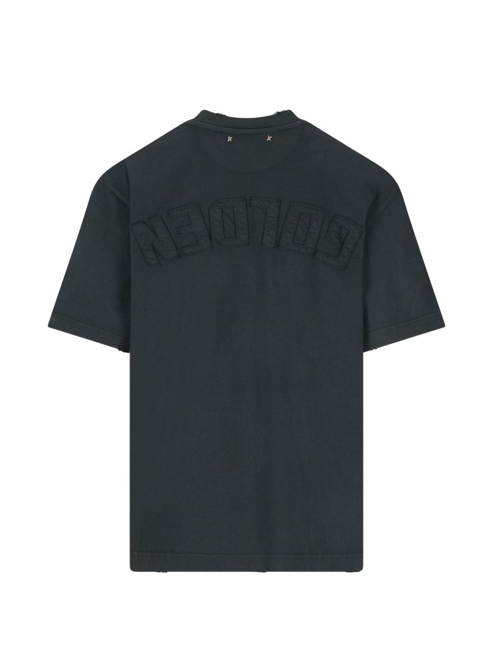 CAMISETA MC NEGRA WASH ESTRELLAS METAL